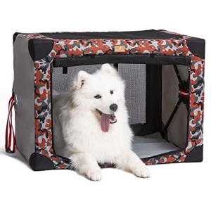 3 Door Quick Portable Dog Crate, Collapsible Travel Pet Soft-Sided Crate for Small/Medium/Large Dogs and Cats Indoor and Outdoor