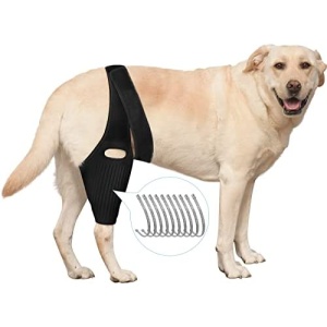 ABMOS Dog Knee Brace with Side Stabilizers, Knee Immobilizer Support for Dogs with Torn ACL, Knee Cap Dislocation, Arthritis, Reduces Pain and Inflammation, 5 Sizes