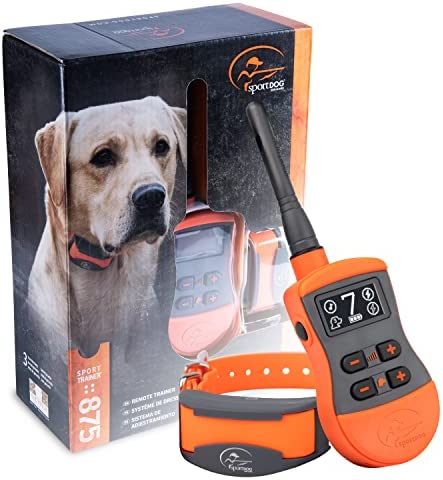 SportDOG Brand SportTrainer Remote Trainers - Up to 1/2 Mile Range - Bright, Easy to Read OLED Screen - Waterproof, Rechargeable Dog Training Collar with Tone, Vibration, Static