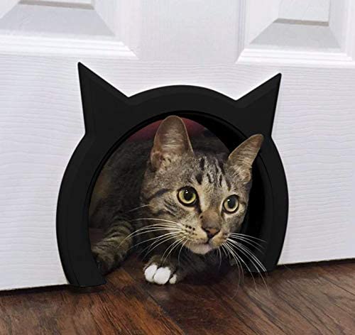 The Kitty Pass Interior Cat Door Special Midnight Edition (Black)