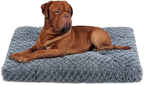 VAINOC Washable Medium Dog Bed,Dog beds for Medium Dogs Plush Soft Pet Carrier Pad,Anti-Slip Dog Bed Mat for Large Medium Small Dogs and Cats,Fluffy Comfy Dog Kennel Pad.