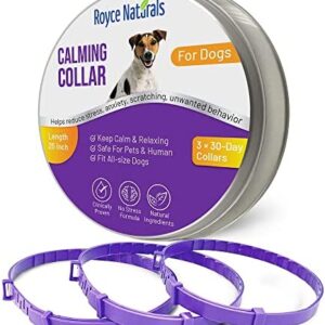 3 Pack Calming Collar for Dogs, Dog Anxiety Relief, Pheromone Dog Calming Collars, Breakaway Dog Collar, Dog Calm Collar, Separation Anxiety Relief for Dogs, Reduce Dog's Anxiety and Stress