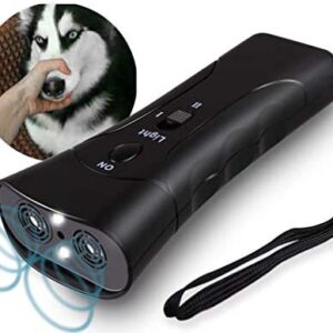 3 in 1 Dog Chaser Ultrasonic Dog Training Device Sonic Dogs Behavior Trainer Anti Bark Stop Barking for Medium Large Dogs