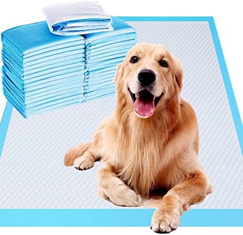 60 Count Disposable Dog Training Pads,32"x36"Extra Large Dog Pee Pads,Super Absorbent Potty Pads for Housetraining Cats, Rabbits, Dogs Leak-Proof Pet Pads