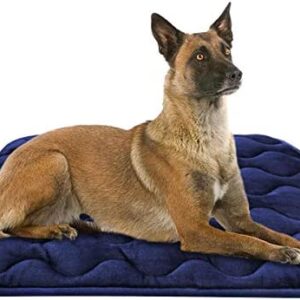 AIPERRO Dog Crate Pad Washable Dog Bed Mat Dog Mattress 24/30/36/42/46 Pets Kennel Pad for Large Medium Small Dogs and Cats