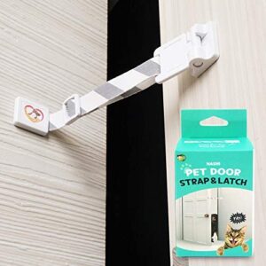 Adjustable Door Latch and Door Stopper for Cats and Baby, No Need for Dog Gates Or Interior Cat Door by HA SHI