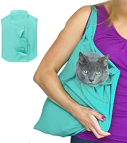 Eilin Cat Bag Pet Carrier Pet Cat Grooming Sack Pet Cat Travel Handbag Adjustable Multifunctional Breathable Restraint Bag for Grooming Nail Trimming Car Travel