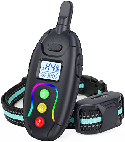 GHORA RS1 Dog Training Collar w/Remote 1200Ft Control Range, Dog Shock Collar 3 Modes, Beep, Vibration and Shock,Rechargeable Waterproof Trainer E-Collar ,for Small Medium Large Dogs( 8-150lbs)