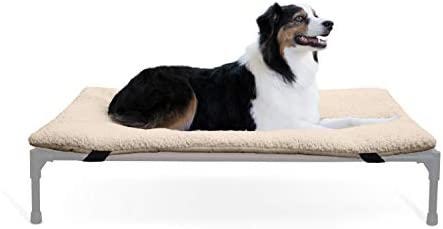 K&H Pet Products Original Pet Cot Microfleece Pad for Elevated Dog Beds (Cot Sold Separately)