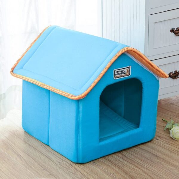 SOUCON Dog House, Dog House, Dog House, Dog House, Dog House, Dog House, Indoor, Removable, Washable, Warm, All-Weather(M-中型,2天蓝色)