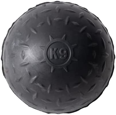Ultra Durable Solid Dog Ball - ChewProof Guarantee - Aggressive Chewer Approved - Made in USA - Medium/Large Dogs - Safe & Non-Toxic Natural Rubber - Monster K9 Dog Toys