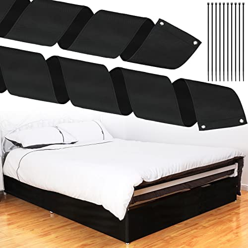 Under Bed Blocker for Pets with Black Zip Ties, Toy Blocker for Under Bed Blocker Under Bed Barrier for Dogs Cats Pets Puppy Toy Furniture Bed Bottom, Black, 220 x 6 Inch