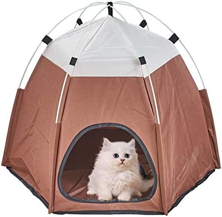 XhuangTech Portable Foldable Dog House, Pet Puppy Tent Dog Cage Cat Tent Cave Bed Kennel Hideout Cage Accessorie, Premium 600D Oxford Cloth, Indoor and Outdoor Use