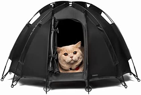 Cyberpaw Astrodome - Cat Bed, Small Dog Beds, Dogs House, Puppy Playpen, Cats Cave Tunnel, Waterproof Catio, Outdoor Indoor Portable Lightweight Pet Tent