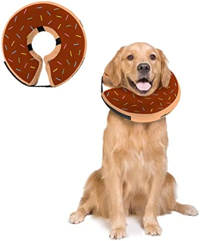 Dog Donut Collar Protective Inflatable Dog Cones for Large Dogs, Cats Dogs E Collar Cones, Soft Dog Cone Alternative After Surgery Not Impede Vision
