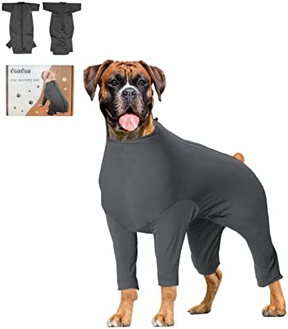 Dog Surgical Recovery Suit Female, Comfy Dog Onesie Suit for Surgery Male, Dog Spay Shirts for Medium Dogs Girl, Suitical Dogs Cones Alternative, Pet Abdominal Wounds Bandages Prevent Licking（XXXL）