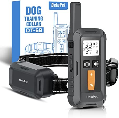 Dog Training Collar - Dogs Shock Collar with Remote 2600FT, Electronic Waterproof Collar with 3 Training Modes, Keypad Lock, Rechargeable E-Collar for All Breeds, Size