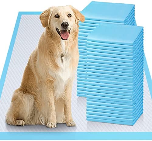 Gimars XXL 150 Counts Thicken 6 Layers Ultra Absorbent Dog Pee Pads Extra Large - Leak-Proof Odor-Control Puppy Training Pads Quick Dry Pee Pads for Dogs