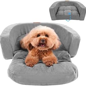 HIMAX Orthopedic Dog Bed for Small/Medium/Large Dogs, Deluxe Crate Pet Bed, Dog Sofa Bed with Removable Washable Cover, Pets Up to 45 lbs
