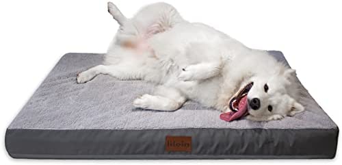 LIFEIN Dog Beds for Large Dogs – Orthopedic XL Dog Bed for Medium/Big/Small Dogs and Cats，Washable Puppy Bed with Removable and Waterproof Cover, Egg Crate Foam Pet Bed