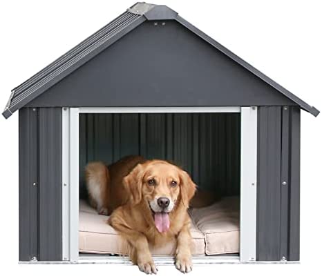 Large Dog House for Large Medium Dog Outdoor Indoor Waterproof Dog House Kneel Weather & Water Resistant Pet Kennel