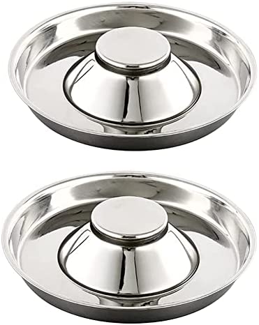 Love Dream Stainless Steel Puppy Dog Bowl, Puppies Slow Feeder Bowls for Food Feeding & Water Whelping Weaning Bowls Dishes Non-Skid Slow Feeder Small Dogs/Cats/Pets