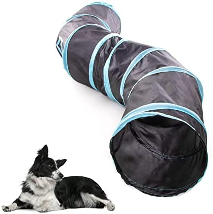 Parnios Dog Toy Dog Tunnel, Dog Tunnel Collapsible Play Tunnels for Training Small & Medium Dogs, Park Playground Toy, Large Obstacle Course, Pets