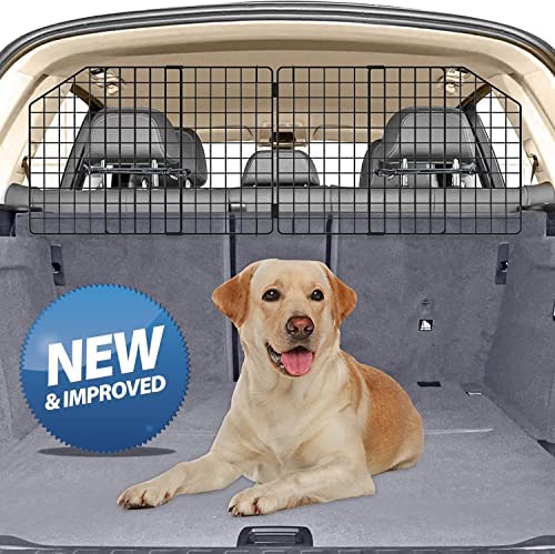 Petboda Dog Car Barrier for SUV Trunk Cargo Area, Foldable & Adjustable Car Divider and Cargo Gate to Keep Dogs in Back