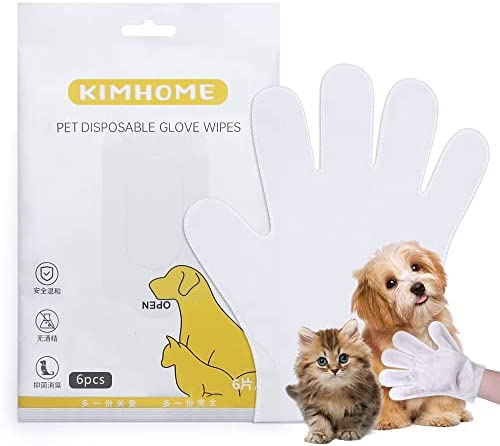 SEMINI Pet Cleaning Wipes Dental Glove Wipes Teeth Eye Tear Ear Stain Remover Wet Towels Dog Cat Disposable Grooming Tools