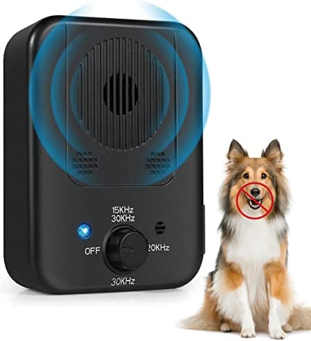 Anti Barking Device, Upgraded Bark Control Device with Effective 3 Adjustable Levels, Ultrasonic Dog Bark Deterrent Pet Behavior Training Tool