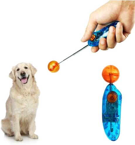 Dog Training Clickers, Pet Training Clicker with Retractable Target Stick, New Puppy Essentials,Cat Clicker Training Kit, Dog Whistle, Cat Whistle