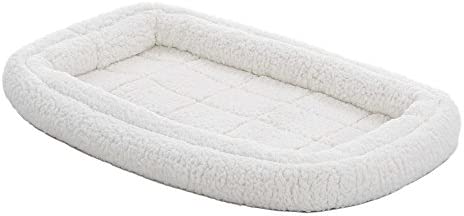 Double Bolster Pet Bed | 36-Inch Dog Bed ideal for X-Large Dog Breeds & fits 48-Inch Long Dog Crates