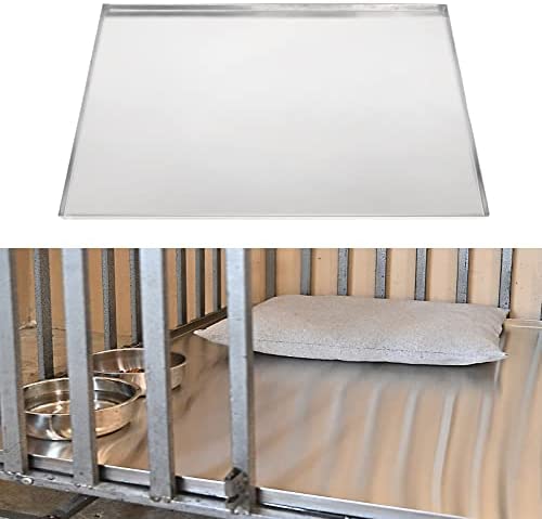 ICITYWALL 35"x21.63" Replacement Tray for Dog Crate, Stainless Steel, Chew-Proof and Crack-Proof Dog Kennel Tray Replacement