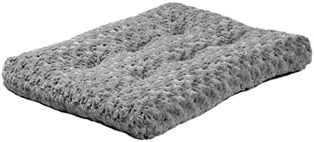 MidWest Homes for Pets Plush Pet Bed | Ombré Swirl Dog Bed & Cat Bed | Gray 18.9 in x 2.37 in x 11.62 in- Inches for Toy Dog Breeds, 40618-SGB, 18-Inch