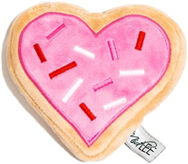 Midlee Pink Heart Sugar Cookie Dog Toy Large