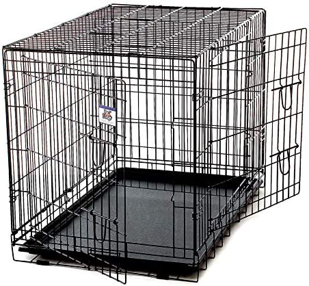 Pet Lodge Extra Large Wire Double Door Dog Crate Extra Large Wire Double Door Crate, Great for Pets Up to 100 lbs (Item No. WCXLG)