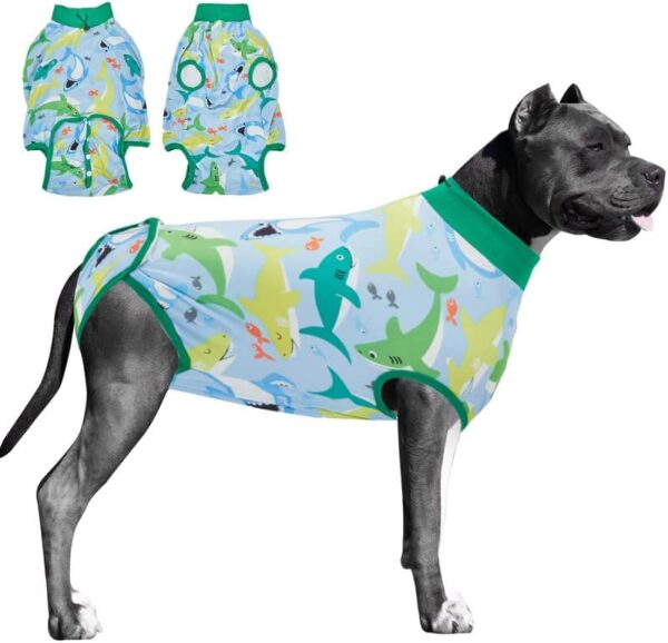 PetWarm Recovery Suit for Dogs Cats - After Surgery Onesie for Male & Female Dogs – Post Spay & Neuter, Weaning, Prevents Licking – Cotton Protect Dog Abdominal– Dog Cone & E-Collar Alternative,Large