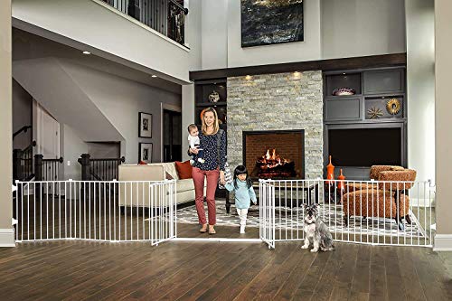 Regalo 192-Inch Double Door Super Wide Adjustable Baby Gate and Play Yard, 4-In-1, Bonus Kit, Includes -192 x 1.5 x 28 inches; 24 Pounds(pack of 1)