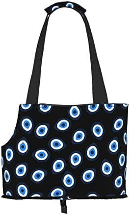 Soft Sided Travel Pet Carrier Tote Hand Bag Evil-Eye-Teardrops Portable Small Dog/Cat Carrier Purse