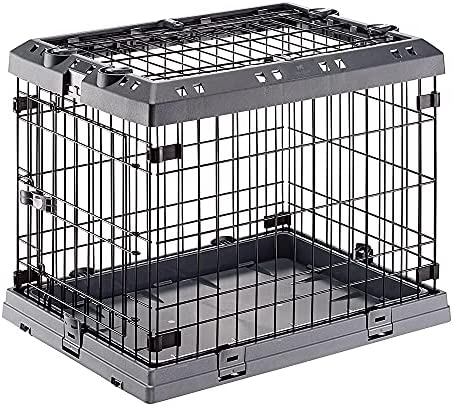 Superior Hybrid ECO Dog Crate and Playpen, 24-inch Dog Crate, Gray