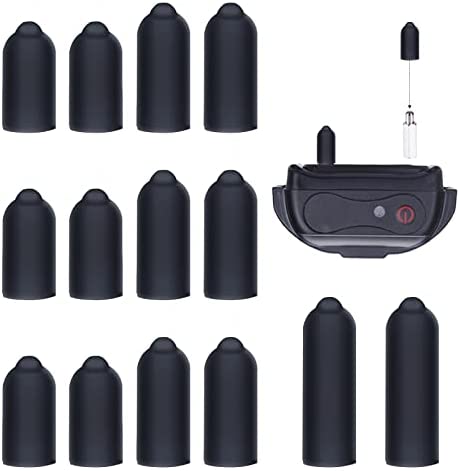 24 Pcs Dog Shock Collar Rubber Tips,Training Collar Replacement Parts Silicone Covers Dog Collar Covers Training Rubber Tips Column Conductive Rubber Sleeve for Pet Dog Training Collars