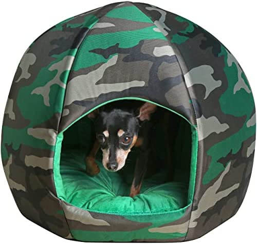 MACCABI ART Camouflage- Ball Pet Bed- Small
