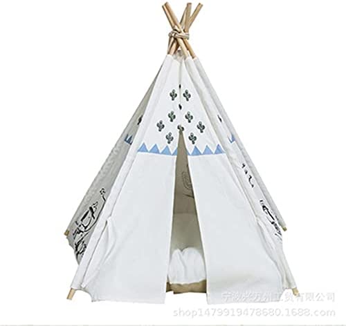 Pet Tent Pet Teepee Pet Dog Tent Portable Pet House For Puppy Cat Rabbit Washable Indoor Outdoor Pet Sleep Bed Luxury Cozy Cave Easy to Assemble