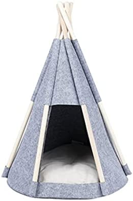 Pet Tent Pet Teepee Tent Cozy Private Cat Cave Small Dog Bed And Puppy House Easy to Assemble