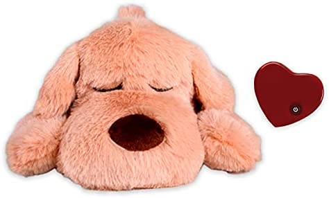 Snuggle Puppy Junior - Heartbeat Behavioral Aid Puppy Toy – Puppy Heartbeat Toy Sleep Aid (Biscuit)