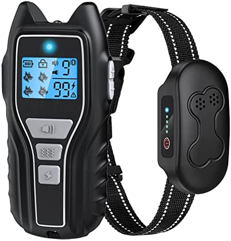 Gocooi Dog Training Collar with Remote 1600FT - Training Effect is Obvious, Waterproof Rechargeable Electric Dog Shock Collar for Small Medium Large Dogs with Flashlight Beep Vibration Shock Modes