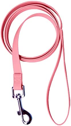 KHZINE Dog Leashes Waterproof 5ft Pet Leashes Anti-Odor,Tensile Resistance,Pink Leash Great for Outdoor Hiking, Training, Yard, Beach and Swimming (Pink)