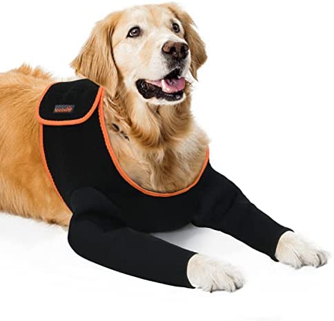 LOOBANI Dog Leg Sleeve to Stop Licking, Cone Collars Alternative, Scratch Resistant Wear Resistant Dog Recovery Sleeve, Waterproof Dog Sleeve to Prevent Licking Bite, avoids Wound Infection - L