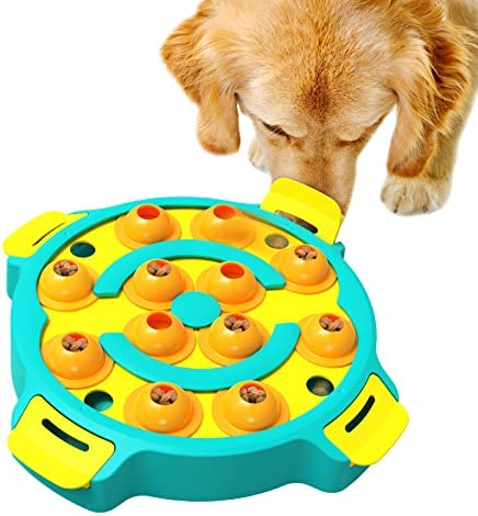 Modern-Depo Dog Puzzle Feeder Interactive Toys for Large Medium Small Dogs Puppy Food Treat Dispenser IQ Training Mental Stimulation Enrichment, Blue