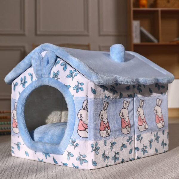 SOUCON Dog House, Winter Warmth, General Dog, Removable and Washable net, Teddy Dog House, Dog House, pet Supplies(S,six)